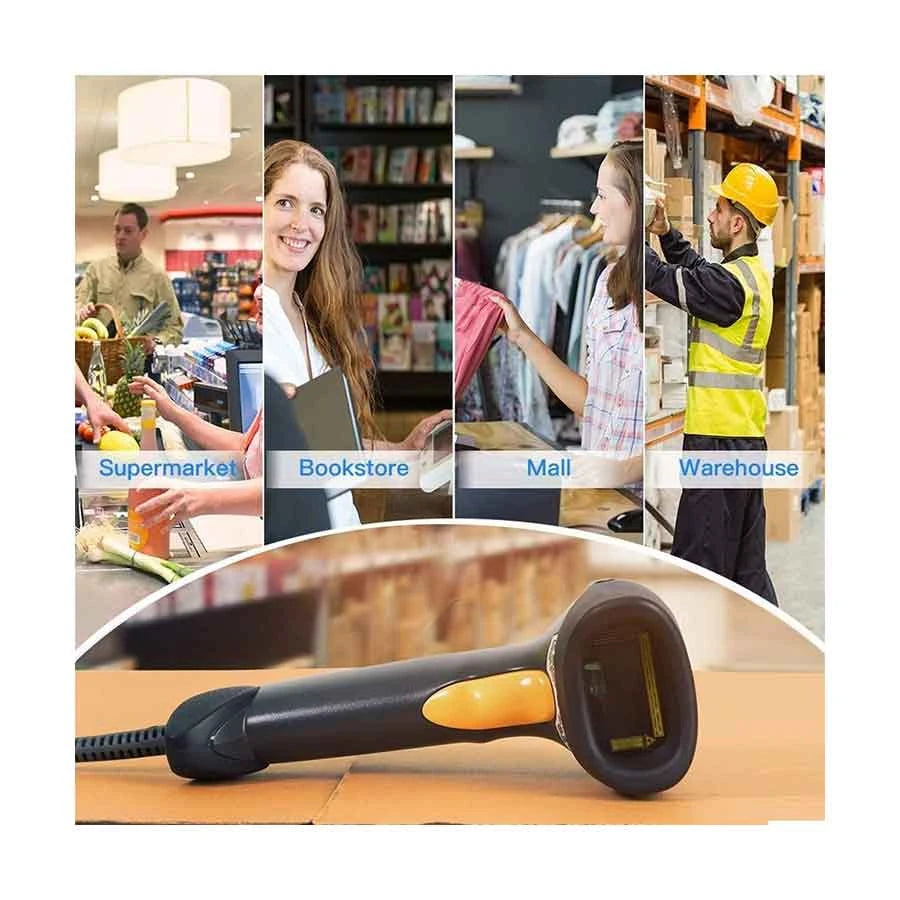 Scaner Line Zebra LS2208 Single Line Laser Barcode Scanner with Stand